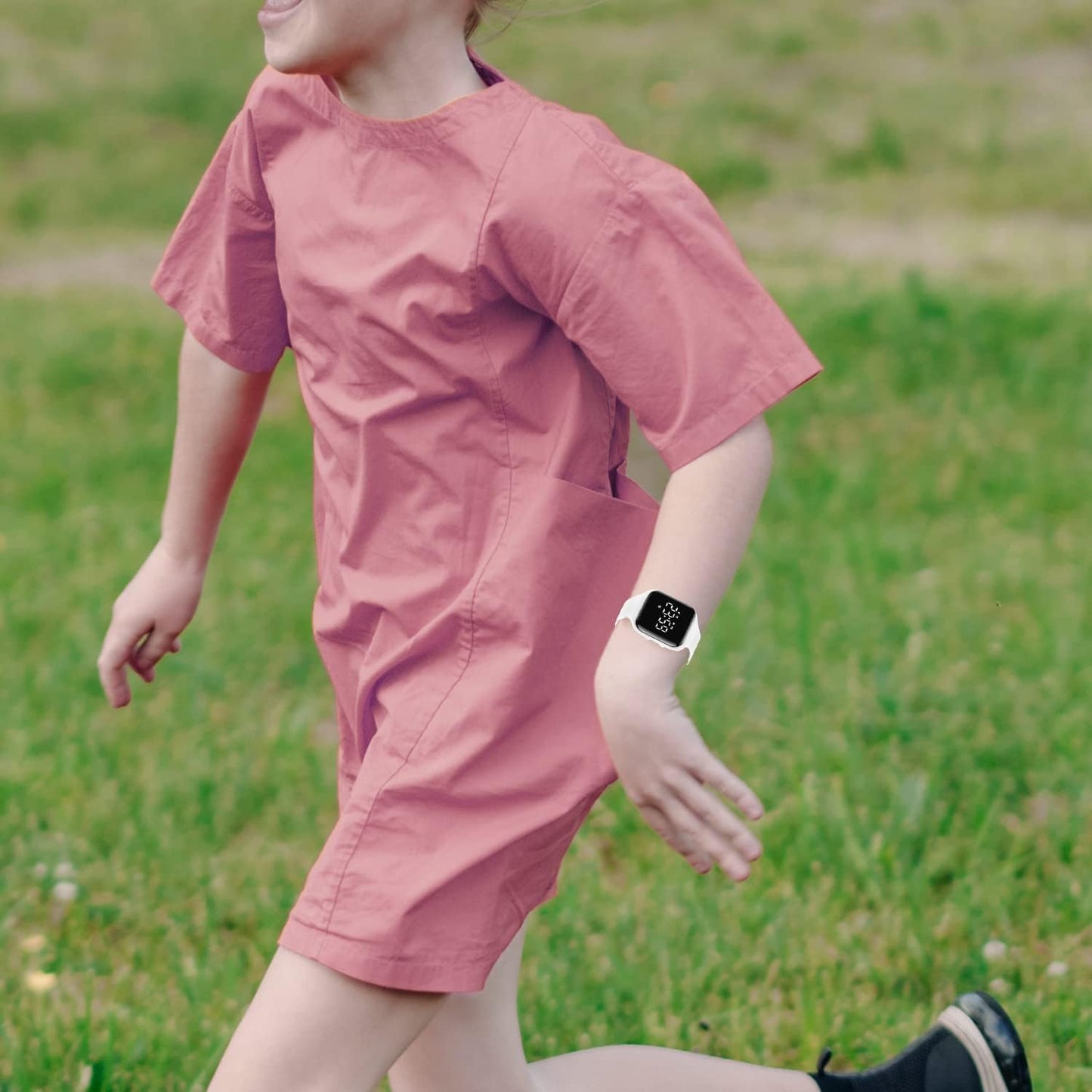 Kids Watches for Girls Boys Digital Sport Watch with Step Counter Pedometer Vibration Alarm Clock, No App Waterproof Fitness Tracker Kids Watch Boys Girls Teens Students Ages 5-16