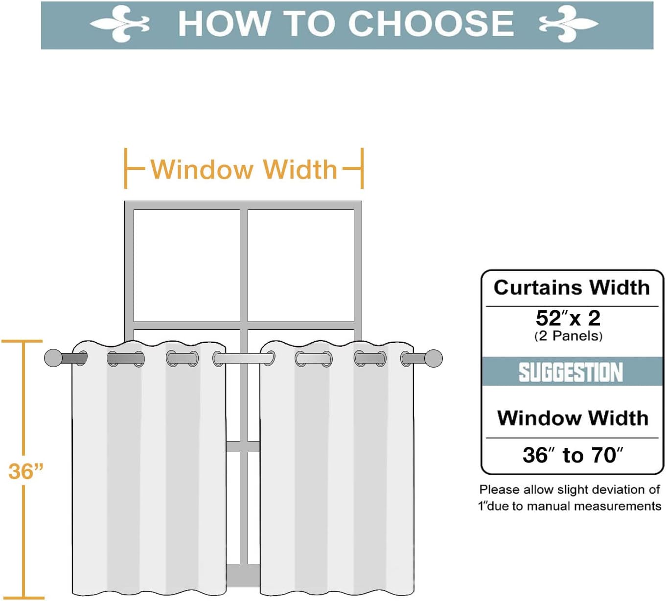 ChrisDowa Small Window Curtains for Kitchen and Bedroom - Grommet Short Thermal Insulated Room Darkening Curtains (2 Panels, Burgundy Red, 52 x 36 Inch)