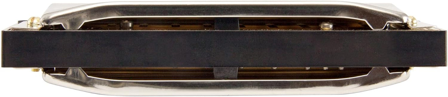 Hohner 560 Special 20 Harmonica - Key of F Sharp Bundle with Carrying Case, Key Stickers, Harmonica Beginner Online Manual, and Austin Bazaar Polishing Cloth