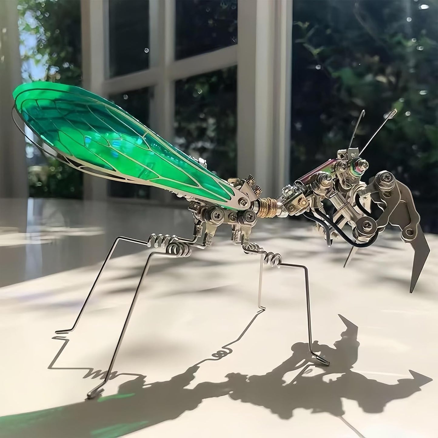 Adult 3D Metal Puzzle, Punk Mantis Metal Model Set,3D Puzzle Mechanical Insect Building Blocks, Fun DIY Assembly, high-end Men's Gifts.