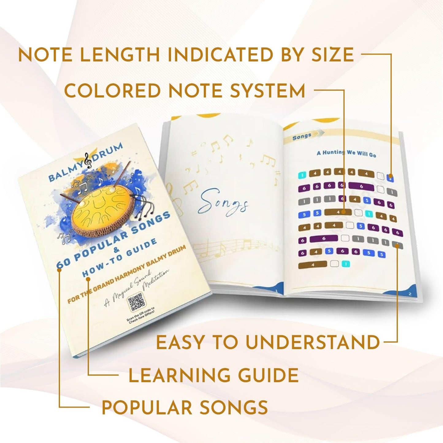 The Balmy Drum - 8 Note 6 Inch Steel Tongue Drum, Steel Drum Instrument, Drums For Children and Adults, Balmy Drum Set for Kids with Music Book, Handpan, Mallet and Carry Bag (Blue)