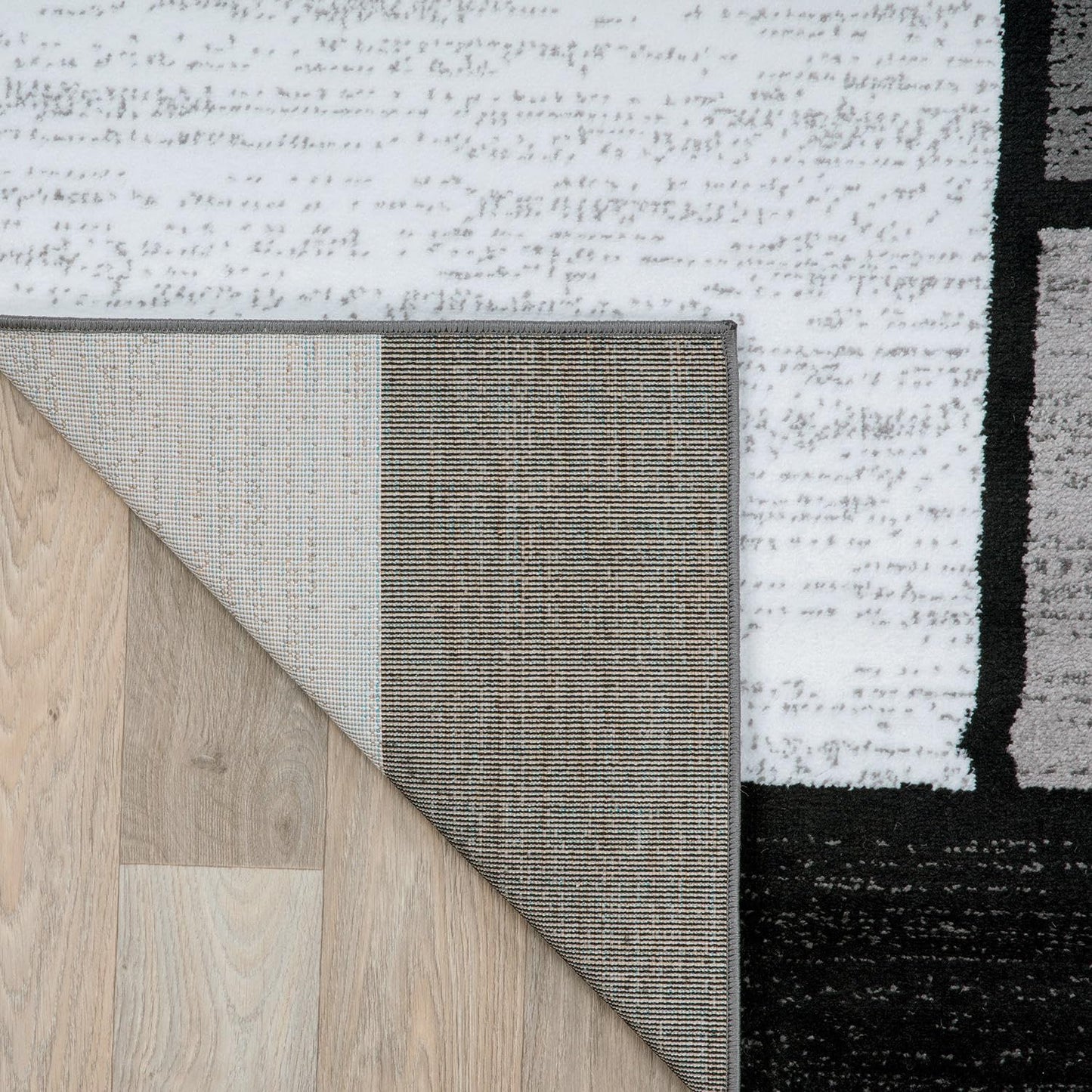 Rugshop Contemporary Modern Boxes for Home Office,Living Room,Bedroom,Kitchen Non Shedding Area Rug 2' x 3' Gray