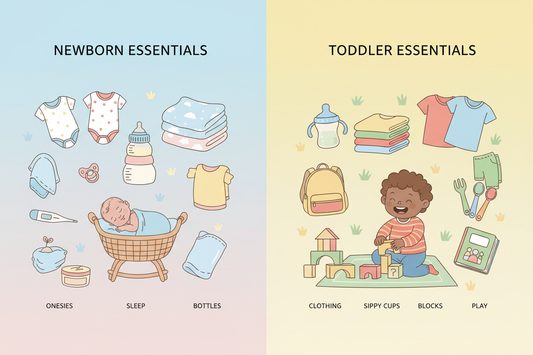 Expert Tips: Buying for Newborn vs. Toddler Needs