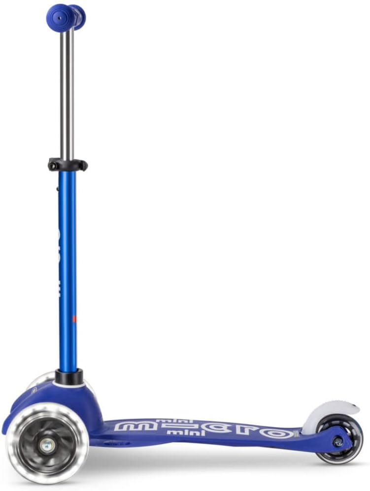 Micro Kickboard Mini Deluxe LED Three-Wheeled Lean-to-Steer Swiss-Designed Micro Scooter