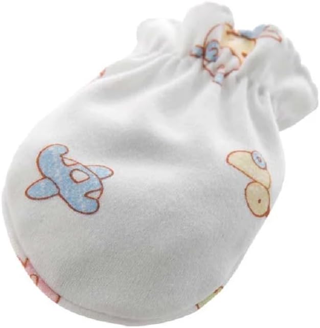 Organic Newborn Baby Scratch Mittens – 3 Pack Soft Cotton Anti-Scratch Gloves | Breathable Hand Covers for Newborns | Made in Korea