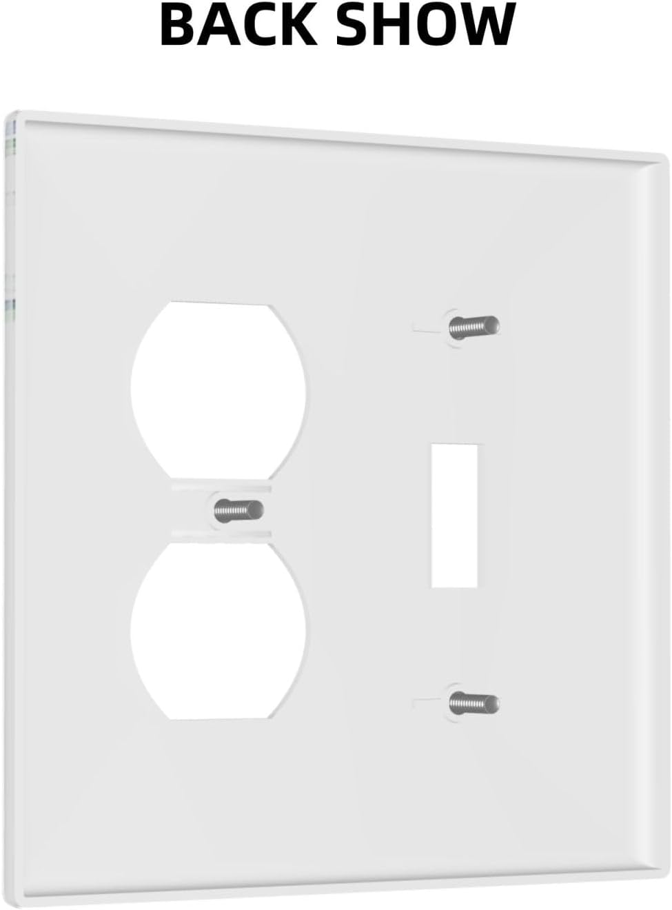 Eucalyptus Leaves Greenery Vine Flowers Simplicity Wallplates 1 Toggle 1 Duplex Switch Plate Electrical GFCI Faceplate Decorative Light Switch Covers for Bed Room Living Room Decor