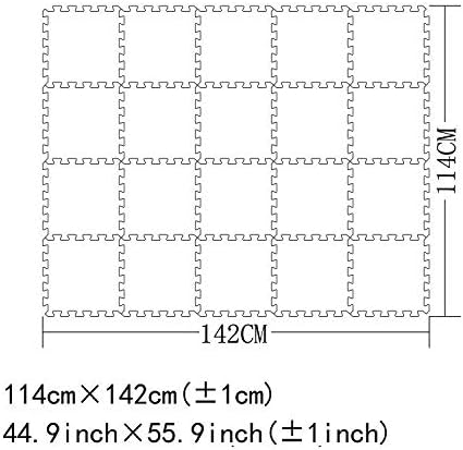 YIMINYUER® 20 Tiles (30cm×30cm×1cm Each Tile) Baby Soft Puzzle Play Mats, Kids Thick EVA Foam Floor, Toddlers & Children's Soft Interlocking Mat R01R04R06G301020