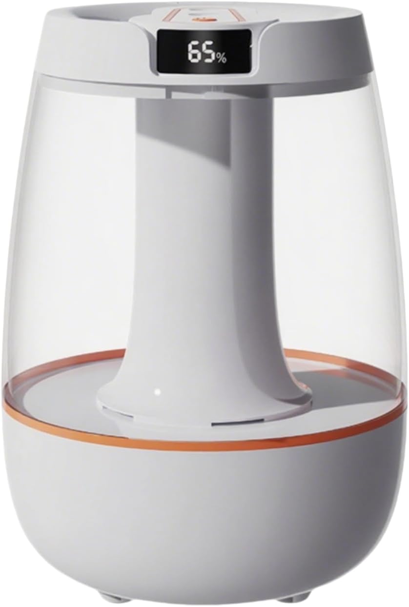 Humidifier for Bedroom, 3L Cool Mist Humidifiers with 25dB Quiet Air Humidifier with Night Light Waterless Auto Shut-Off for Home Baby Office Travel