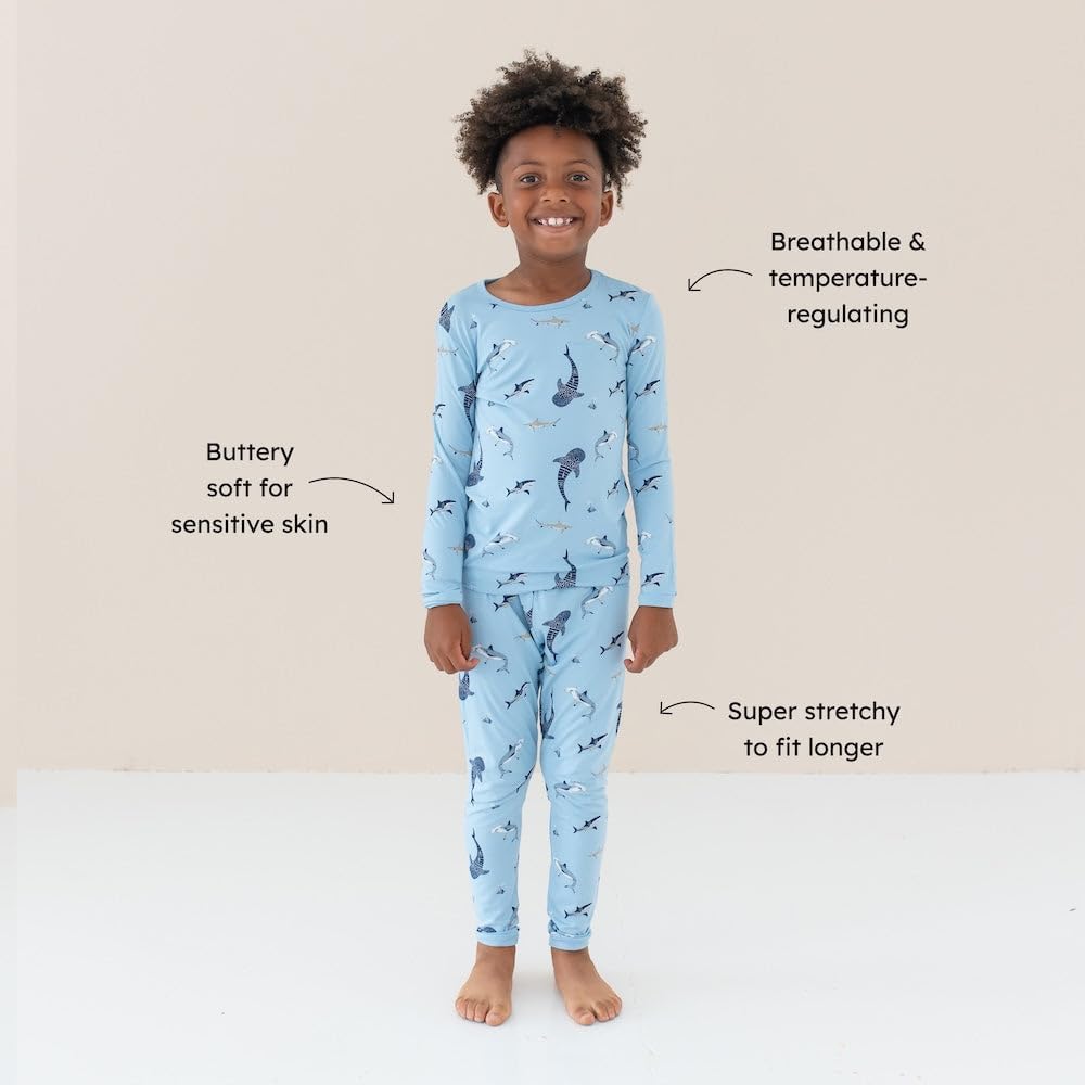 KYTE BABY Toddler Pajama Set - Pjs for Toddlers Made of Soft Bamboo Rayon Material