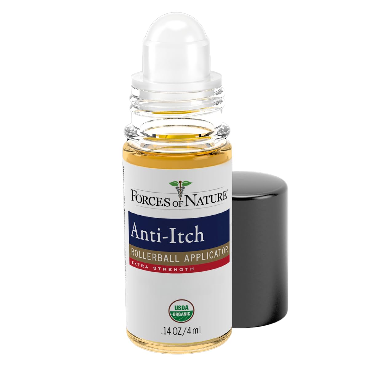 Forces of Nature Organic Anti-Itch Extra Strength Roll On, 0.14 FZ