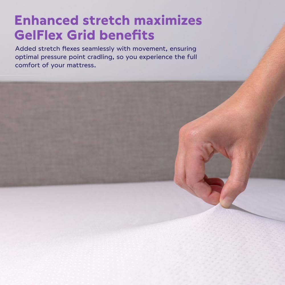 Purple Waterproof Mattress Protector – Full, Gold-Standard Protection, Comfort-First Design, Fits Mattresses 8” to 15.5”