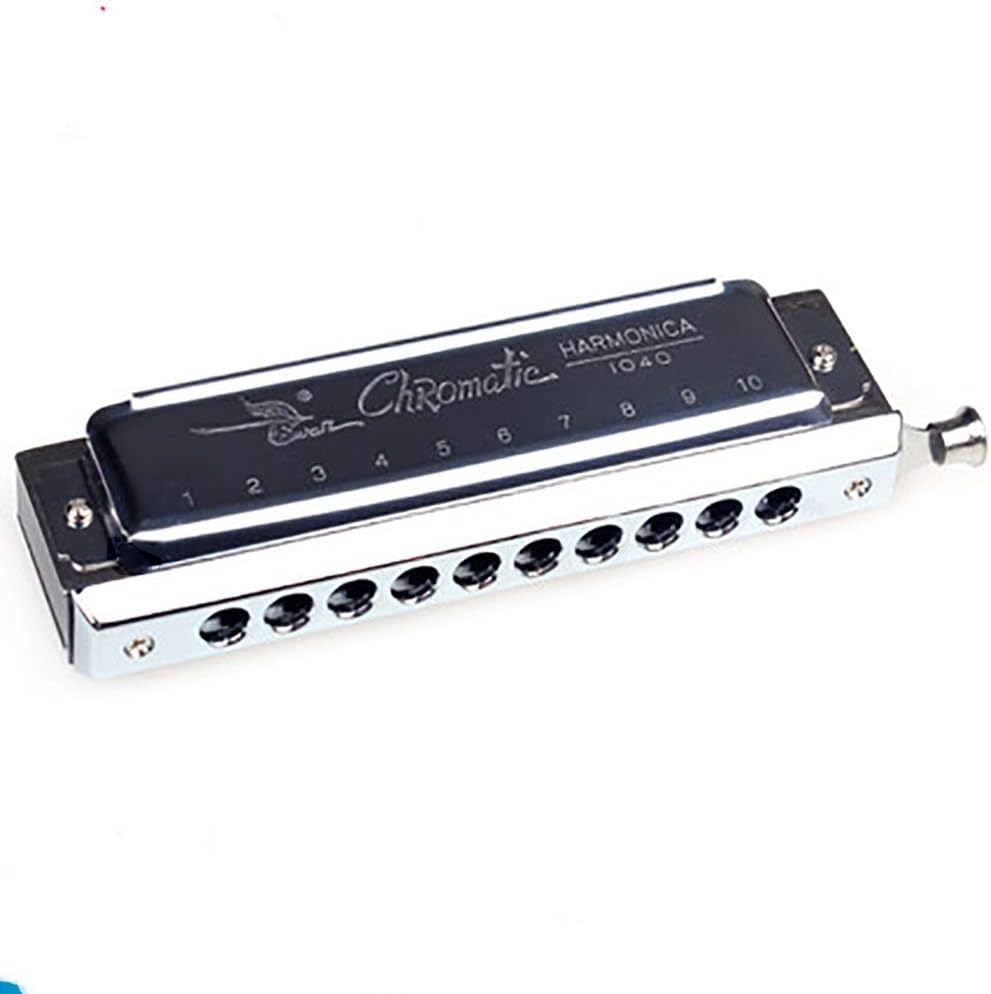 Swan SW1040 10 Hole 40 Tone C Key Chromatic Harmonica Adult Students Beginners Entry Professional Playing Variable Tone Instrument