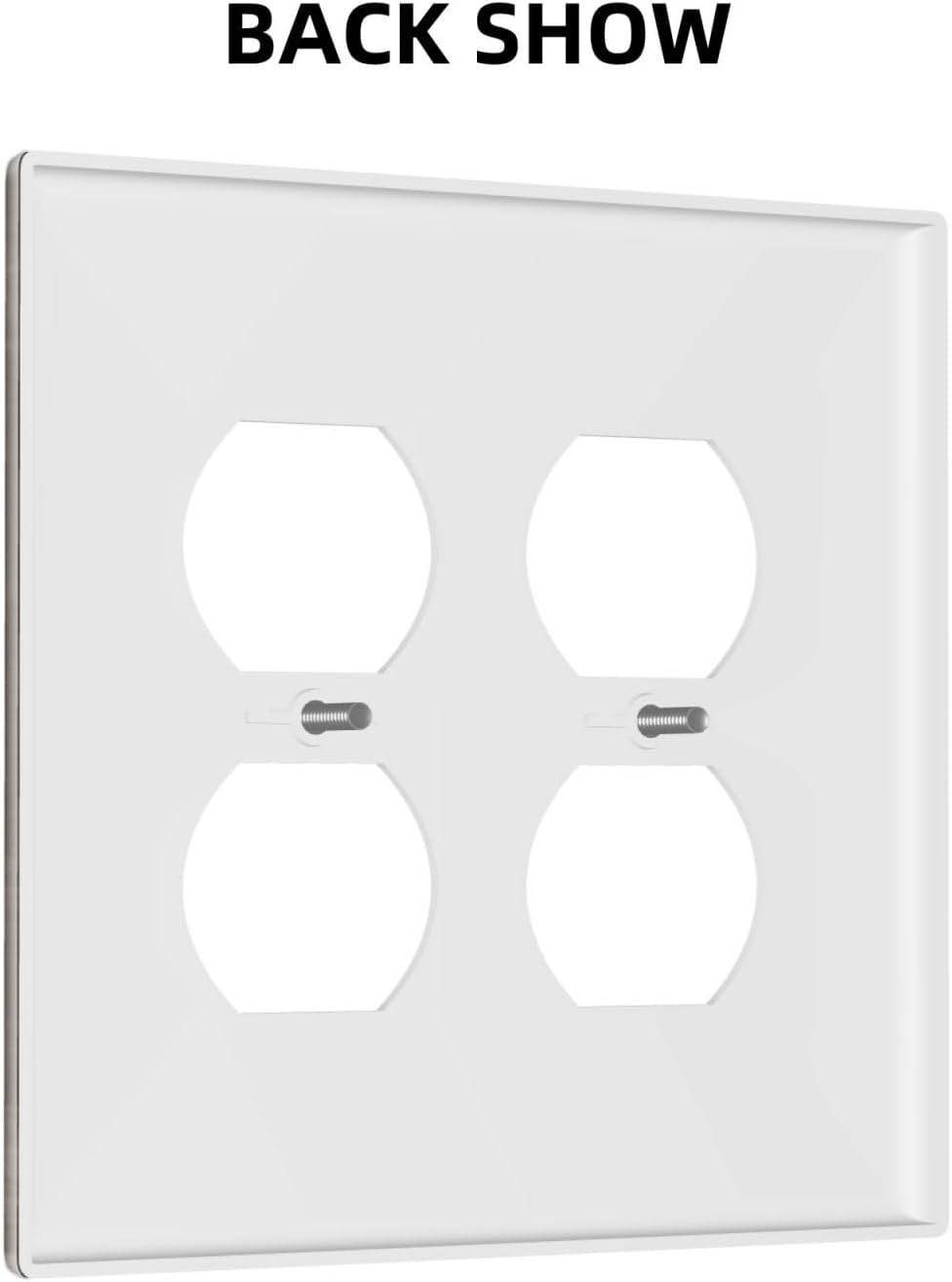 Rustic Brown Wood Grain Dark Oak Outlet Covers 2 Gang Double Duplex Decorative Light Switch Covers Electrical Wallplates Socket Faceplate for Farmhouse Home Decor