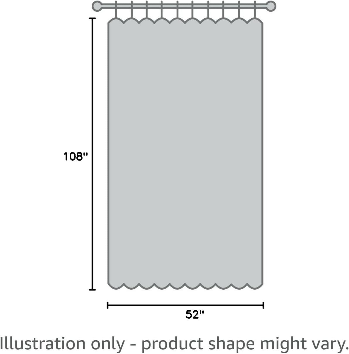 Joydeco Faux Linen Blackout Curtains for Bedroom,Light Grey Blackout Curtains 108 inches long,100% Blackout Solid Thermal Insulated Window Drapes Luxury Decor for Living Room（W52xL108 Inch,Light Grey）