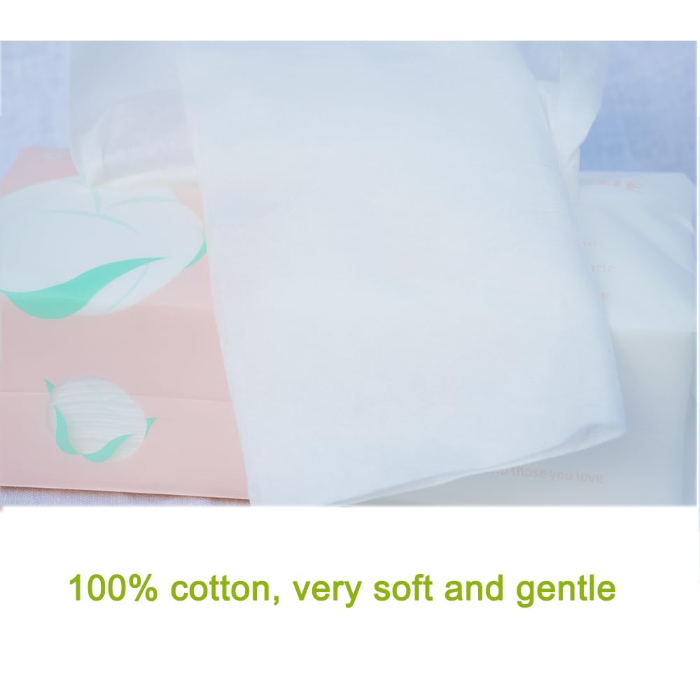 Ultra Soft Dry Baby Wipes Unscented Multi-Purpose Pure Cotton Tissue For Sensitive Skin (2 PACK-200 Count)