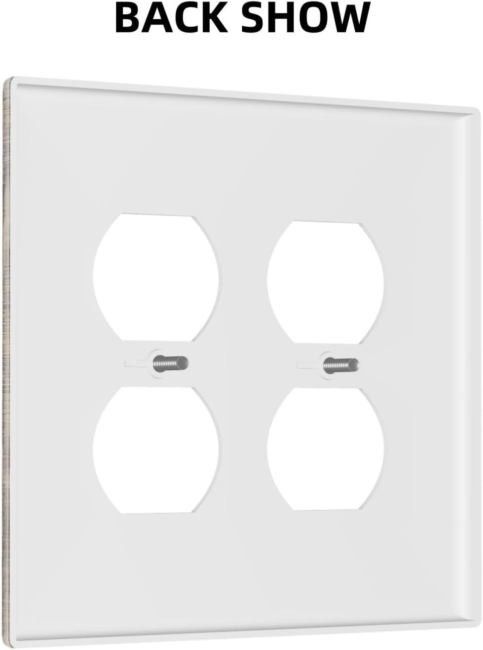 Outlet Covers Retro Rustic Brown Wood Grain 2 Gang Double Duplex Decorative Light Switch Covers Electrical Wallplates Socket Faceplate For Farmhouse Cabin Decor