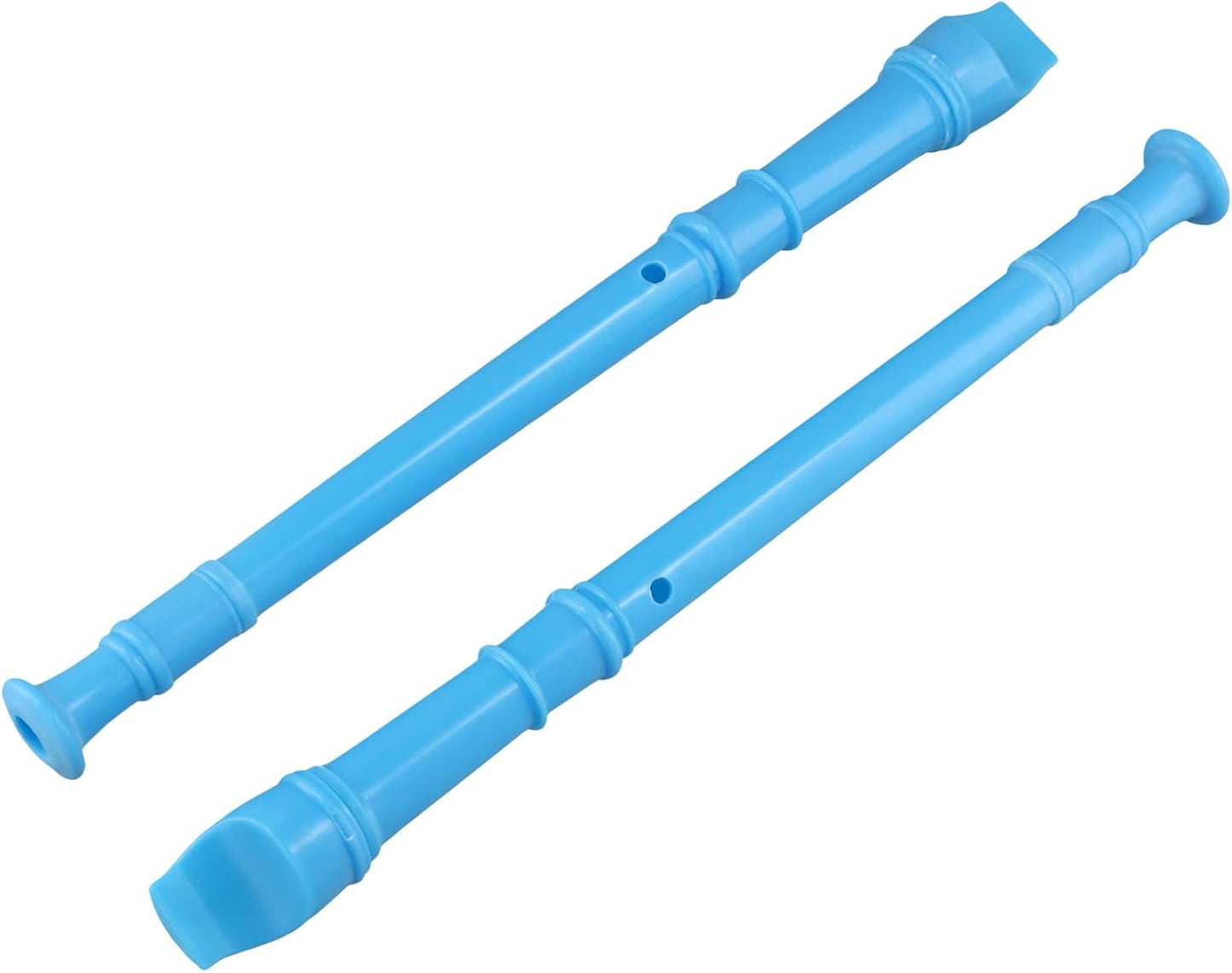 30 Pack 8 Hole Soprano Recorder Descent Flute, German Musical Recorders Instruments with Cleaning Rod, Blue Flutes for Beginners, Student Practice, School Concert