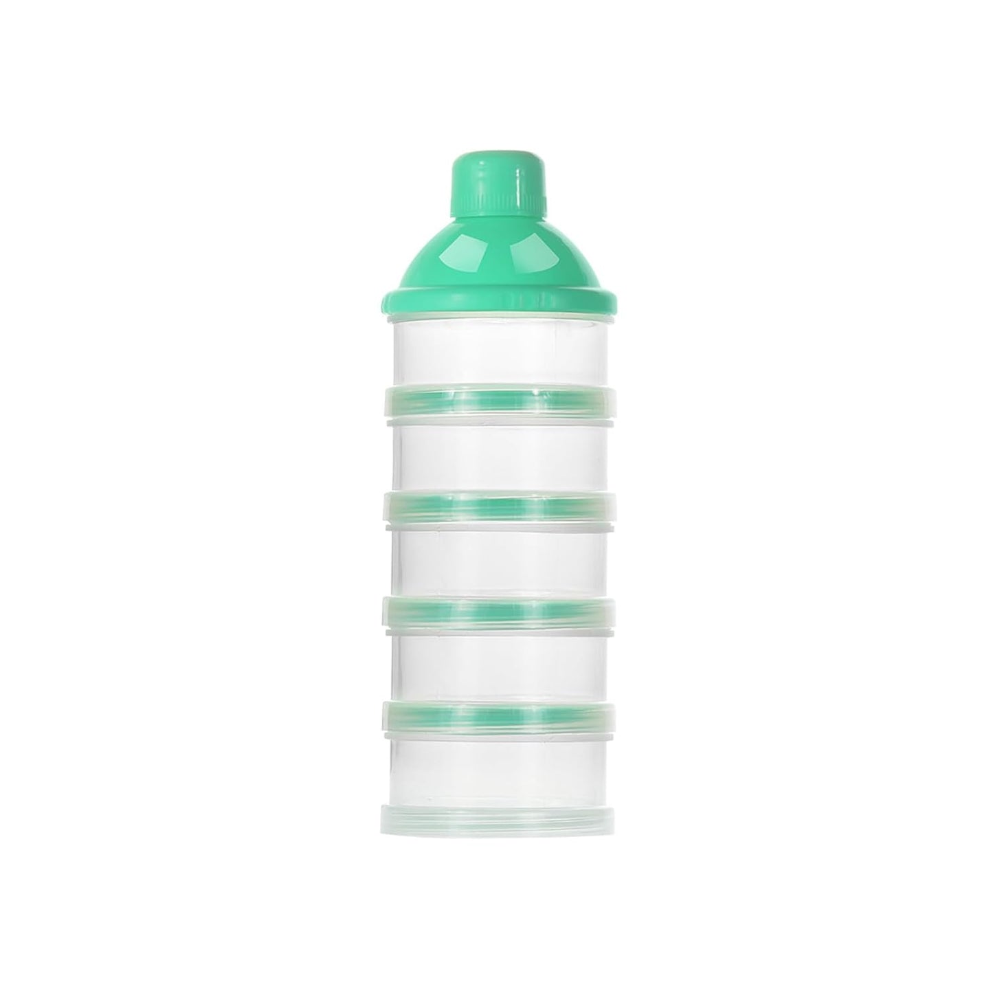 Accmor Formula Dispenser On The Go, 5 Compartments Stackable Formula Container for Travel, Baby Milk Powder Kids Snack Container, BPA Free