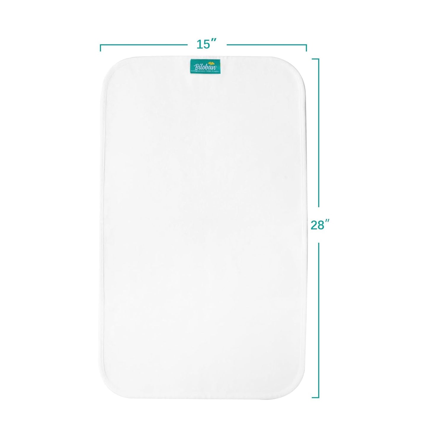 Changing Pad Liner 5 Count Waterproof Baby Diaper Changing Pad Cover 28" X 15" Larger Cotton Flannel Absorbent & Skin-Friendly Portable Changing Pad Liners (Solid Improved Thickness)