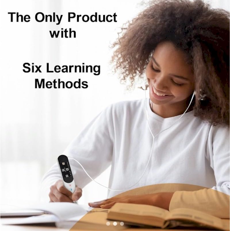 Rocket Pen Reading Tutor - Use Its Six Learning Aids to Make Text to Speech Reading Your New Super Power, OCR Scanner for Dyslexia. Plus: Scan Phone or Tablet Screen to Hear Scanned Text, No PC Needed
