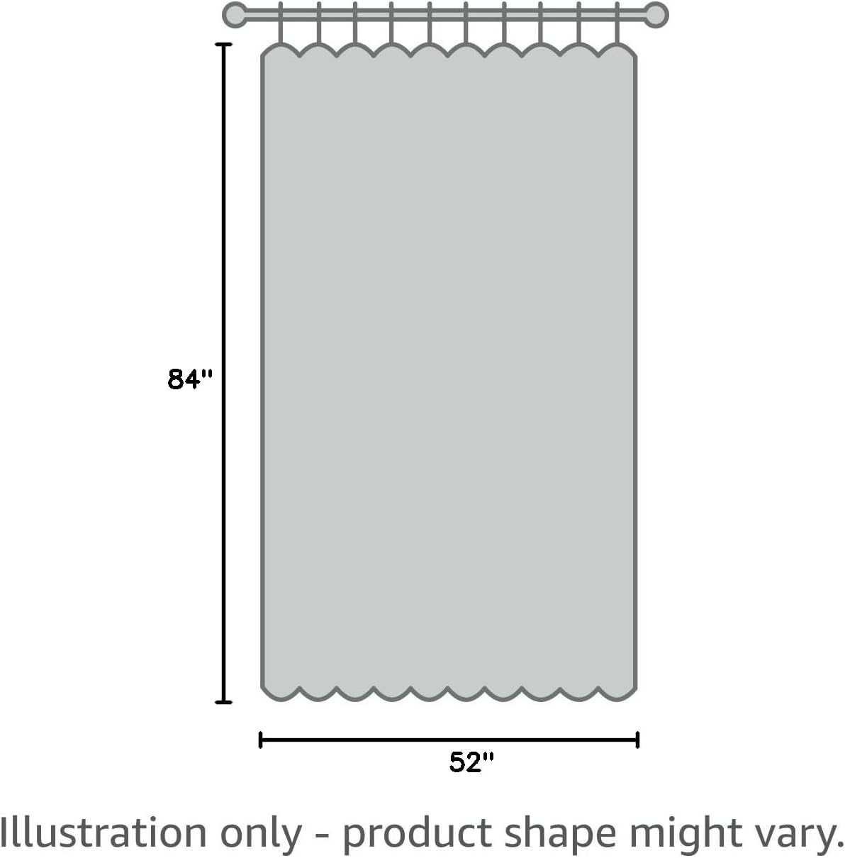 Joydeco Faux Linen Blackout Curtains for Bedroom,Light Grey Blackout Curtains 84 inches Long,100% Blackout Solid Thermal Insulated Window Drapes Luxury Decor for Living Room（W52xL84 Inch,Light Grey）
