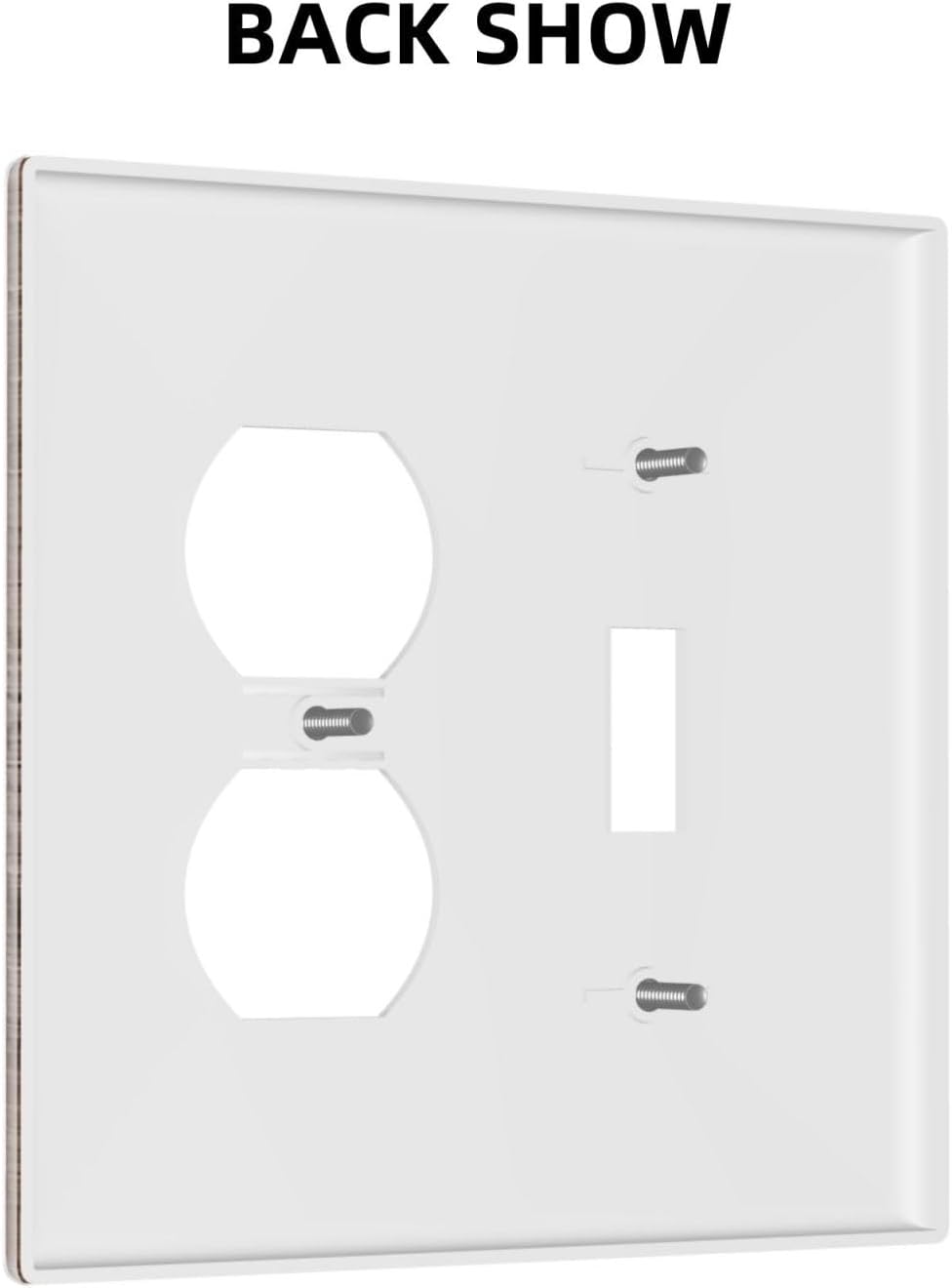 Decorative Outlet Covers Retro Wood Plank Vintaga Wooden Board 2 Gang Wall Plate Cover Single Toggle Duplex Combo Two Switch Light Switch Cover Plate Jumbo Dual GFCI Faceplate