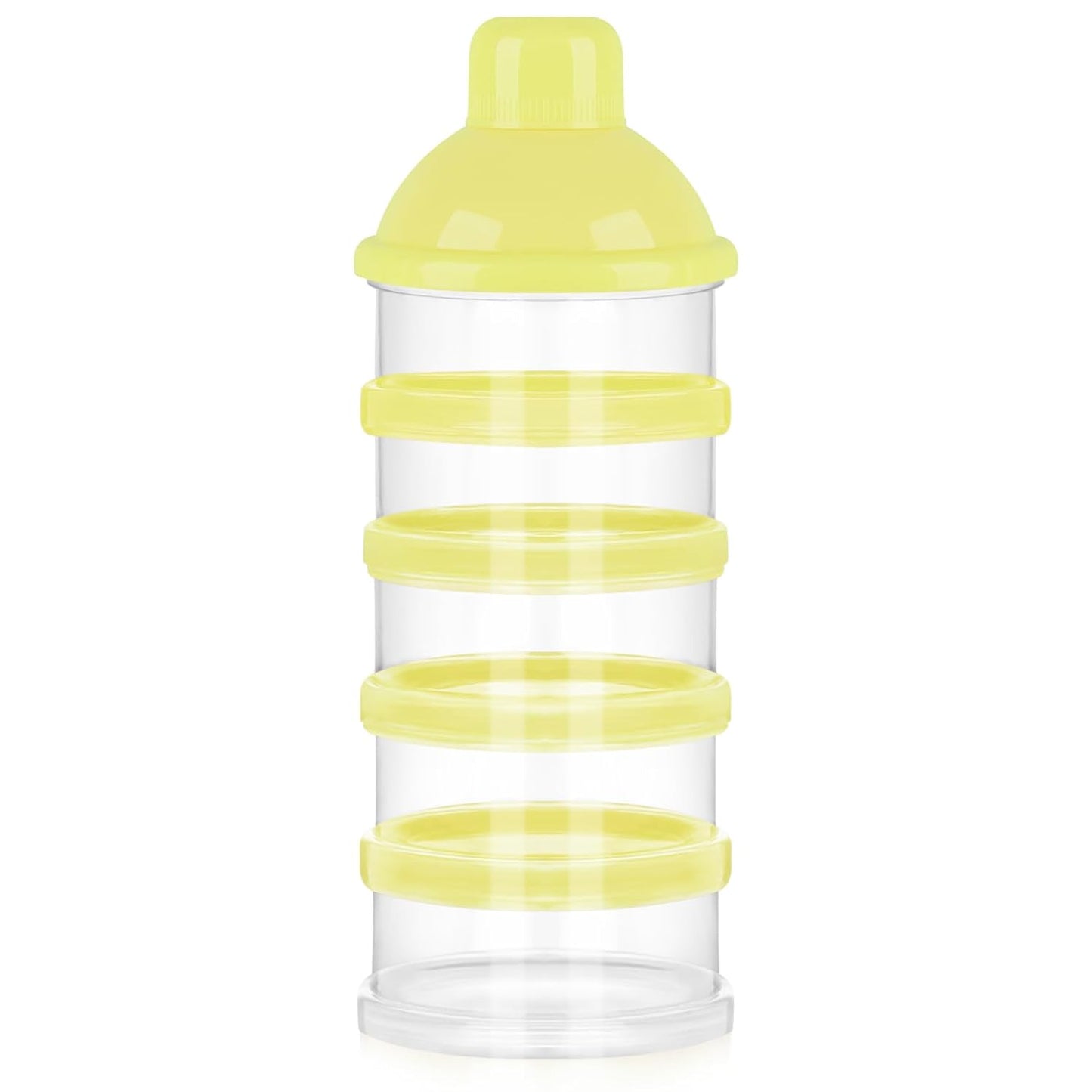 Accmor Formula Dispenser On The Go, 5 Compartments Stackable Formula Container for Travel, Baby Milk Powder Kids Snack Container, BPA Free