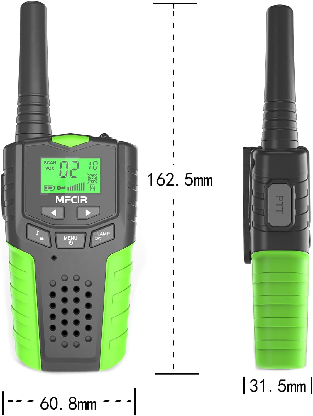 Walkie Talkies for Kids Rechargeable 2 Pack,3 Miles Long Range 22 Channels 2 Way Radio Mini Kid Wakey takey,Birthday, Toys for Age 3-12 Year Old Boys Girls