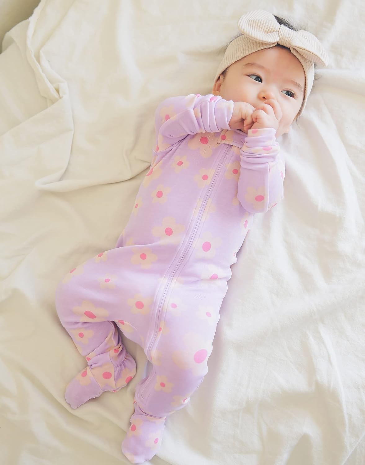 VAENAIT BABY Infant Toddler Boys Girls Footed Pajamas One-PIece Romper Sleep and Play 0M-2T