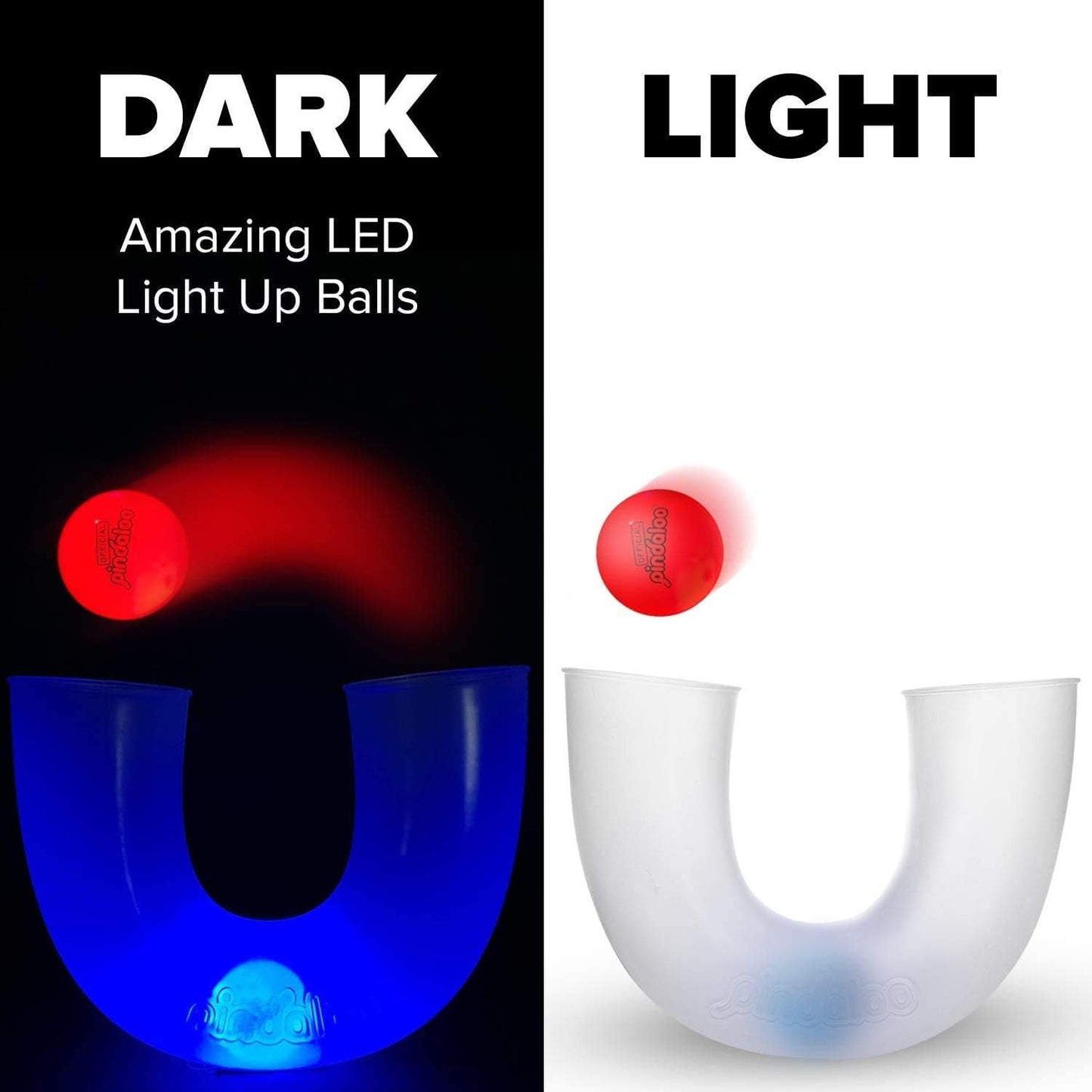 pindaloo Led Light Ball - Gifts for Kids Indoor & Outdoor Games, Toys for Boy, Teen, & Girls - Gift Ideas for Teens, Fun Stuff Party, Develops Motor & Juggling Skills - 1x LED Ball