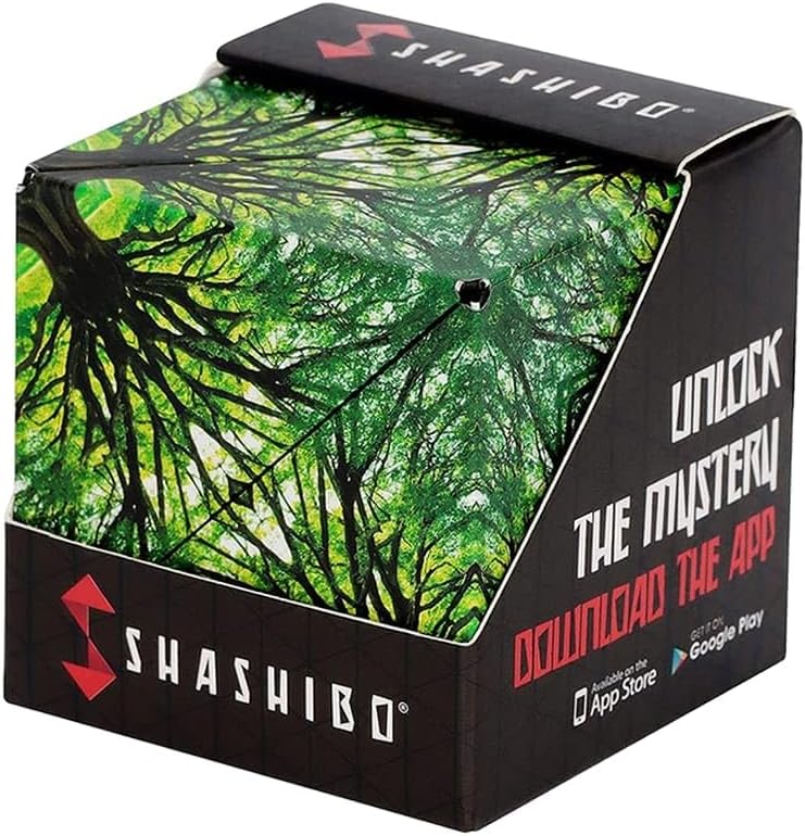 Shashibo Shape Shifting Box - Award-Winning Fidget Toy w/ 36 Rare Earth Magnets - Fidget Cube Transforms Into Over 70 Shapes, Sensory Toy Gift for Kids, Teens, and Adults (Elements)