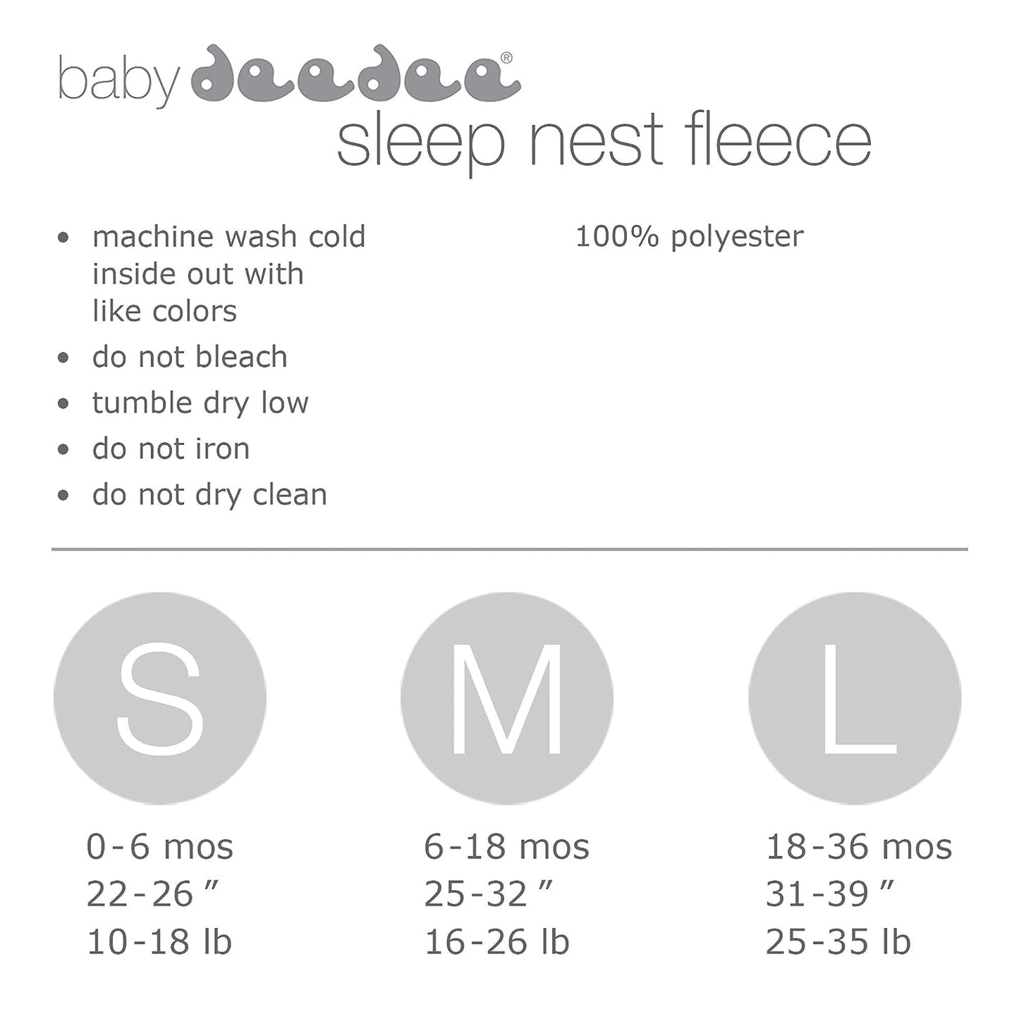 baby deedee Sleep Nest Fleece Baby Sleeping Bag, Sweet Pink, 18-36 Month
