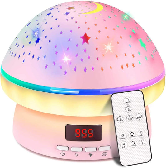 MINGKIDS Toys for 3-8 Year Old Girls Boys,Star Night Light Projector with Hard Projection Cover, Timer&Rotation,2-9 Year Olds Kids Chritsmas Birthday Gifts for 4 5 6 Year Old,Girls Room Decor