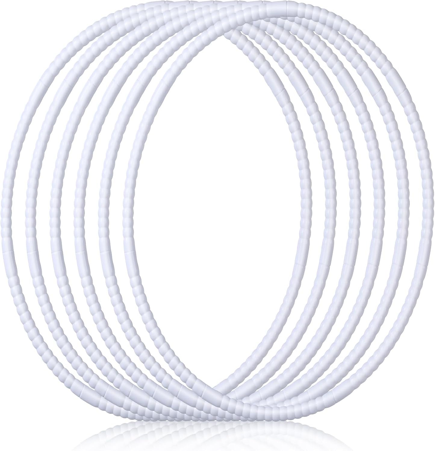 Shappy 6 Pcs Exercise Hoop Detachable Adjustable Plastic Toy Playground Toys Colored Hoop Circles for Teens Games Gymnastics Dog Agility Equipment Party Decor