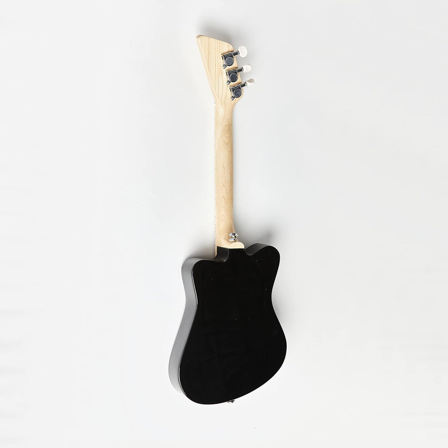 Loog Mini Acoustic kids Guitar for Beginners 3-strings Ages 3+ Learning app and lessons included Black