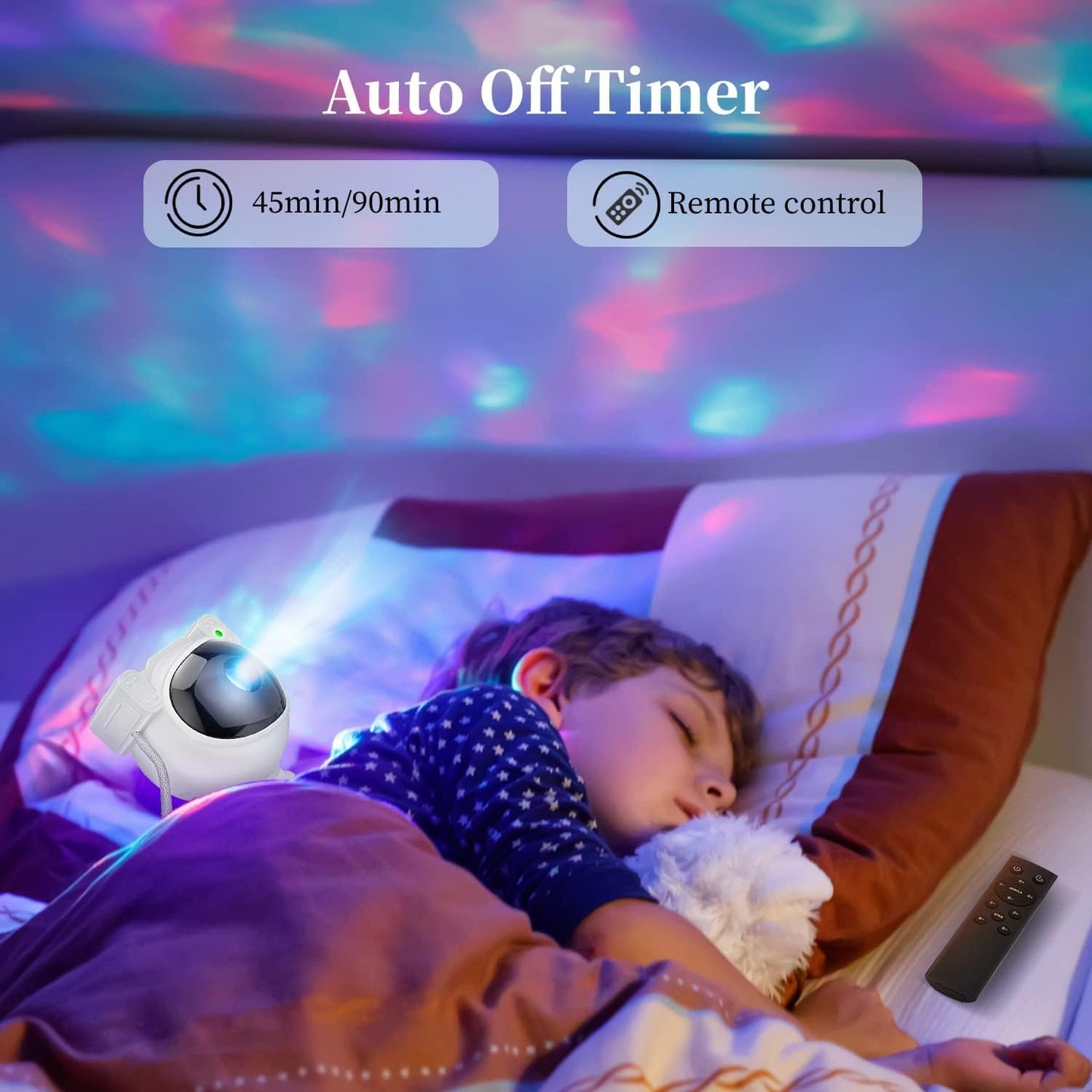 Star Projector Night Lights,Tiktok Astronaut Nebula Galaxy Lights for Bedroom,Gaming Room Décor Aesthetic,Remote Control Timing and 360°Rotation Magnetic Head