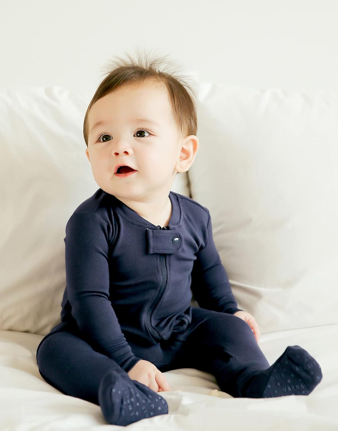 VAENAIT BABY Infant Toddler Boys Girls Footed One-Piece Sleep and Play Premium Modal Pajamas 1-2 Pieces
