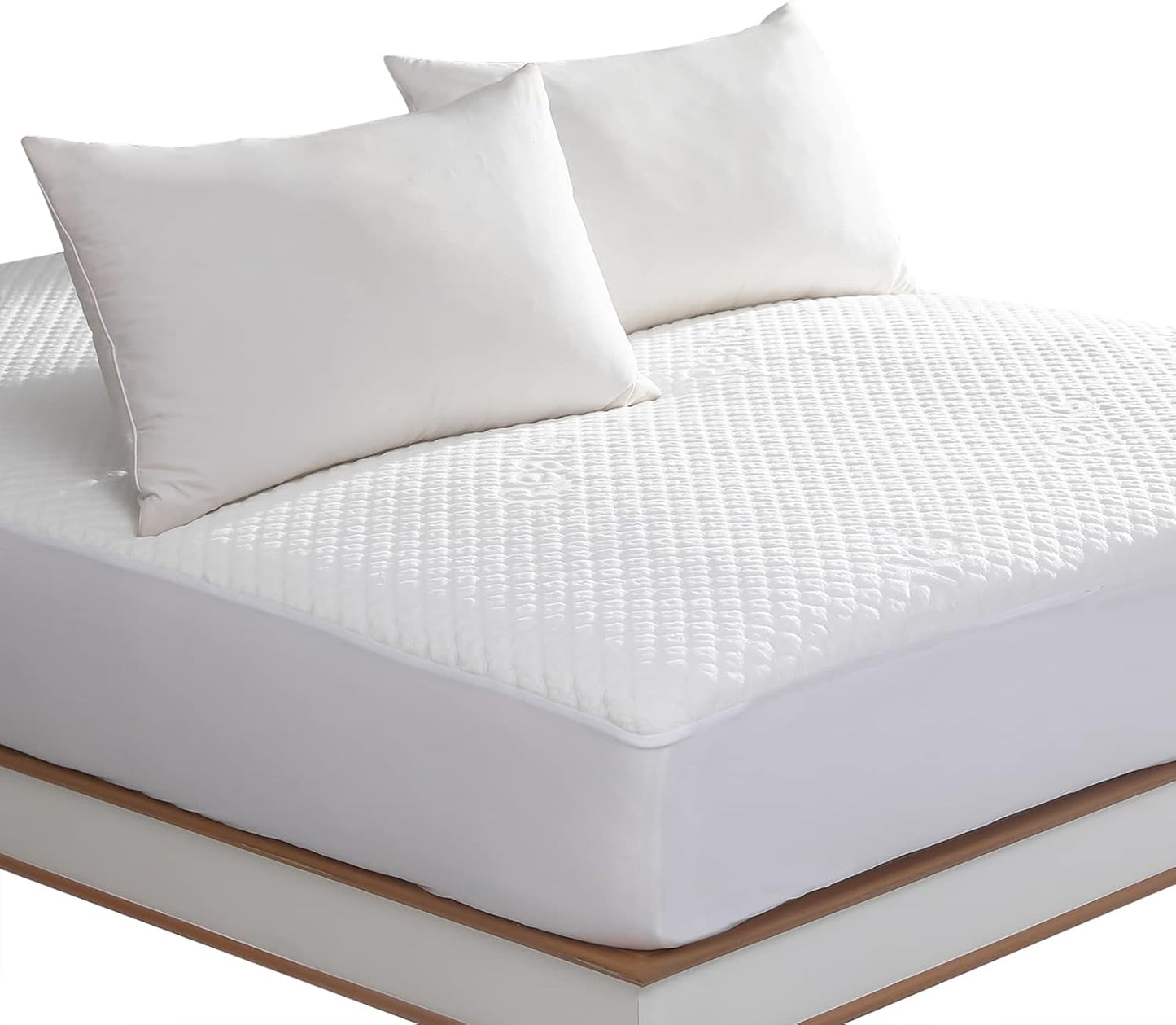 Twin XL Size Waterproof Mattress Protector Fitted Mattress Pad Cover with Deep Pocket Up to 15''