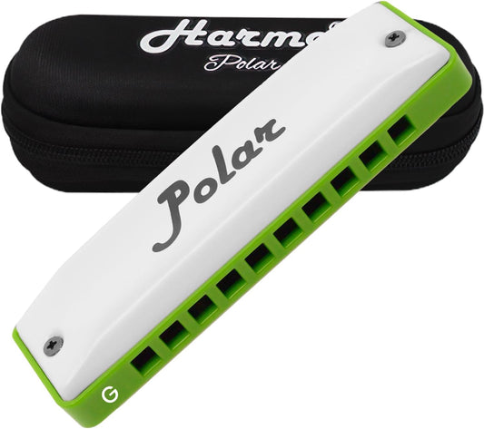 Polar Diatonic Melody Tuned Harmo Harmonica Key of G - Special Tuning for Easy Melodies in Cross Harp, 2 Octaves Without Bends, Loud & Responsive with Smooth Edges - USA-Checked