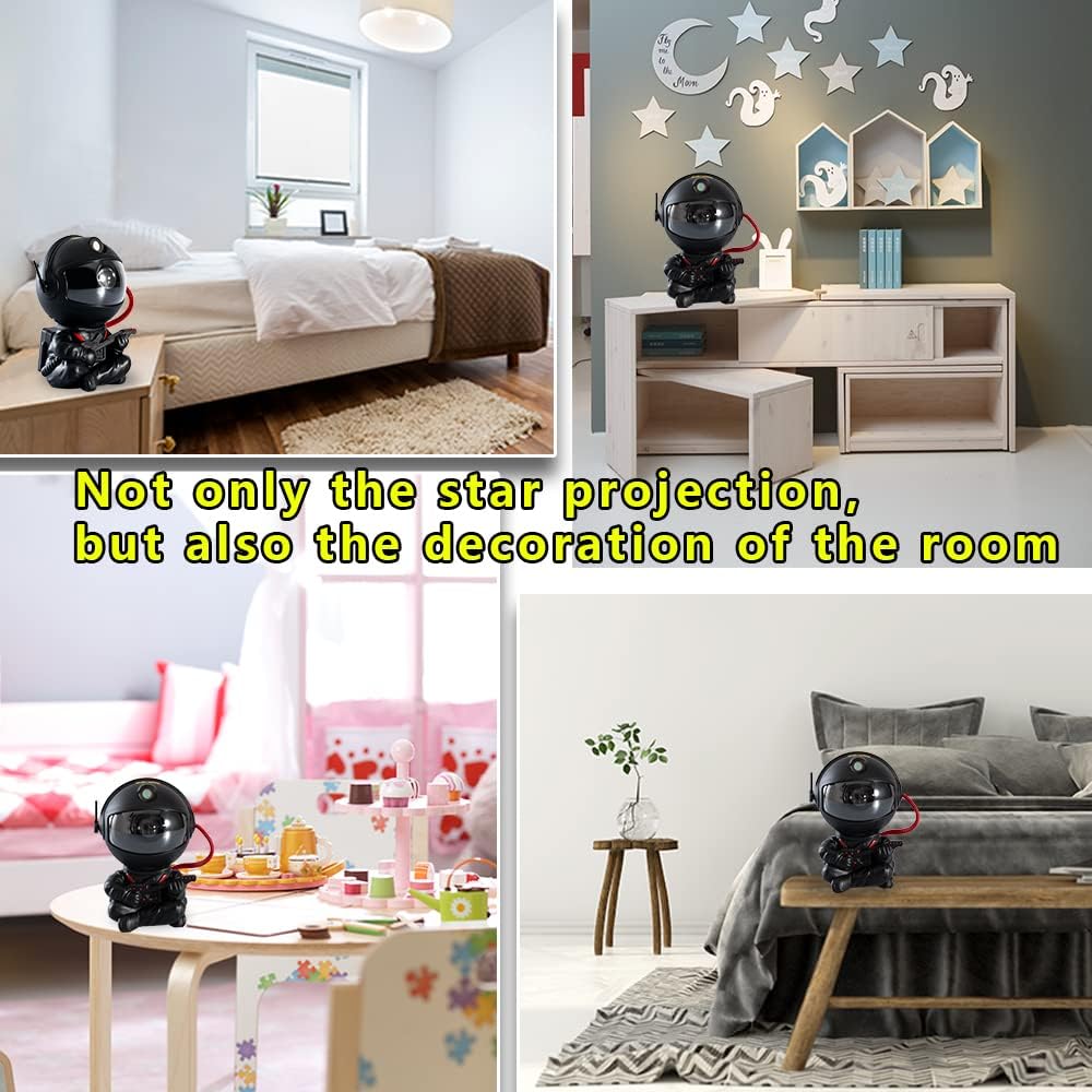Galaxy Projector, Astronaut Star Projector, Kids Night Light for Bedroom, Adult Playroom,Ceiling, Room Decoration