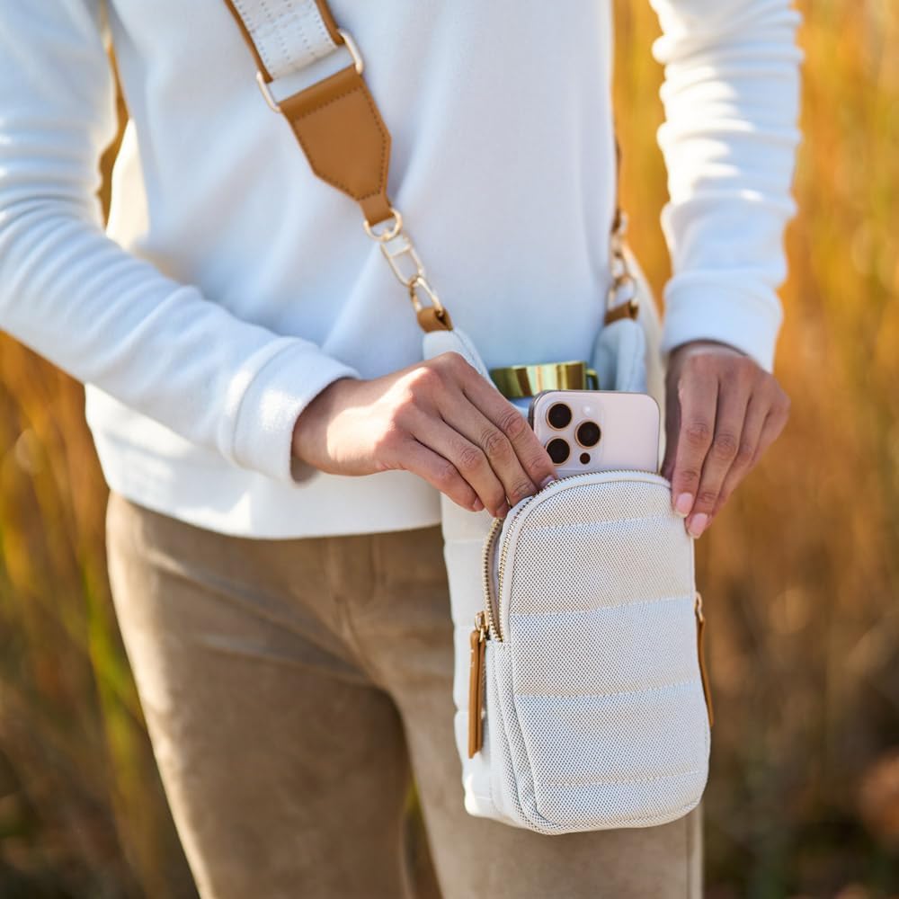 WanderFull® Original HydroBag® Collection, Water Bottle Holder w/Strap & Phone Pocket, Hands-Free Crossbody Water Bottle Bag
