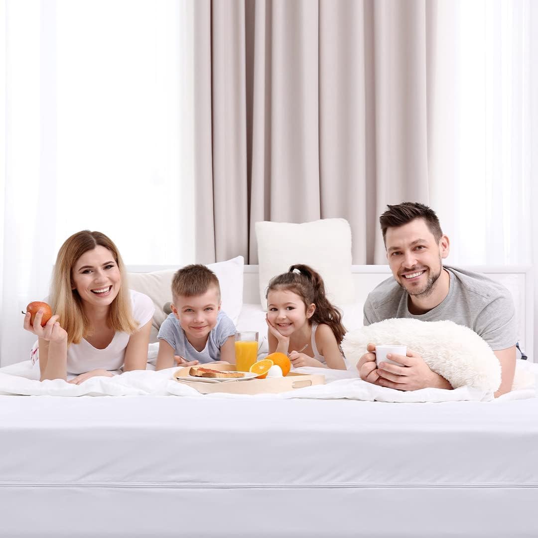 Utopia Bedding Zippered Mattress Encasement King Size (Pack of 8), 100% Waterproof, Dust Mite and Bed Bug Proof Mattress Protector, Absorbent 6-Sided Mattress Cover