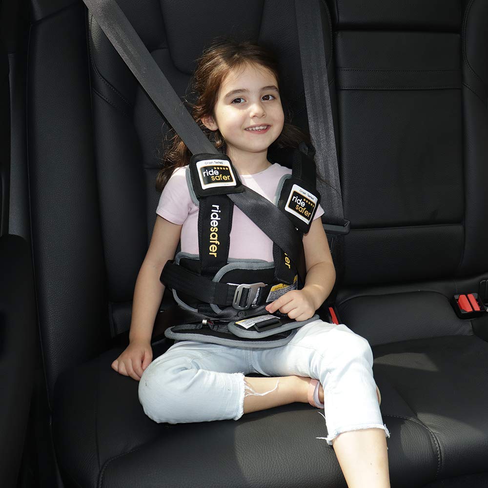 Extra Small (XS) Black, Lightweight, Compact, Portable Car Seat, 2+ years; 26.5–40 lb - Perfect for Travel and Everyday Child Safety