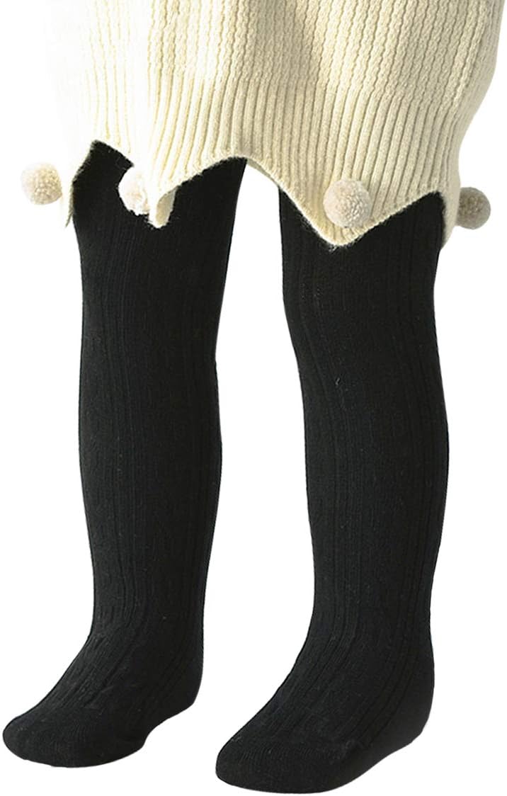 American Trends Baby Tights Non Slip Skid Baby Girl Tight Toddler Stocking Pants Cable Knit Infant Leggings