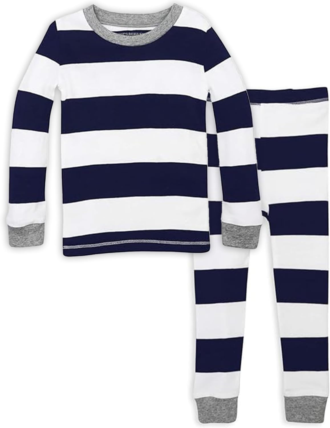 Burt's Bees Baby Boys' 2-Piece Long Sleeve Tee and Pants Organic Cotton Pajama Set