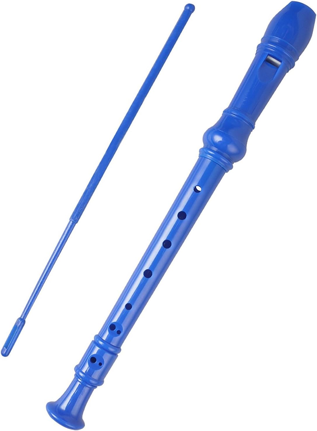 Mr.Power Soprano Recorder German Style C Key 8 Holes Easy Instrument for Beginners School Student Home Entertainment (Blue)