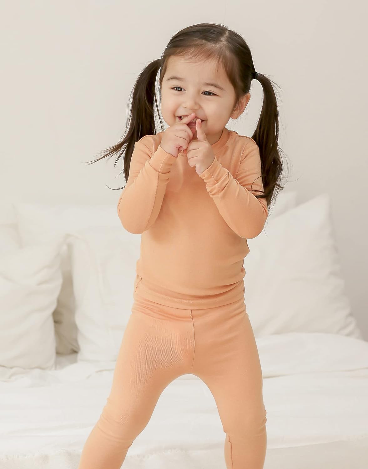 VAENAIT 6M-12Y Toddler Kids Girls Boys Soft Comfy Modal Tencel Solid Raglan Sleepwear Pajamas Pjs 2pcs/4pcs Set
