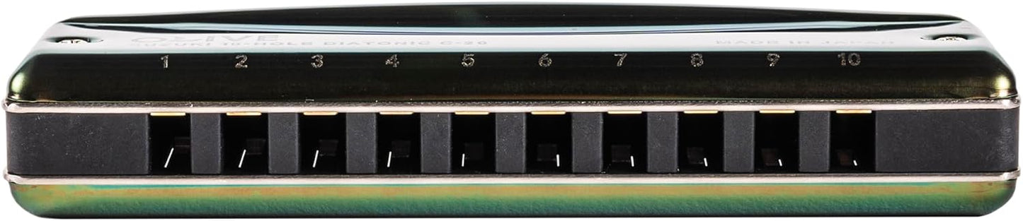 Suzuki Olive C20 10 Hole Diatonic Harmonica - Key of C