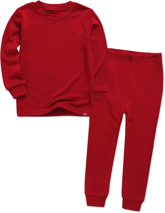 VAENAIT 6M-12Y Toddler Toddler Kids Toddler Girls Boys Soft Comfy Modal Tencel Solid Raglan Sleepwear Pajamas Pjs 2pcs Set