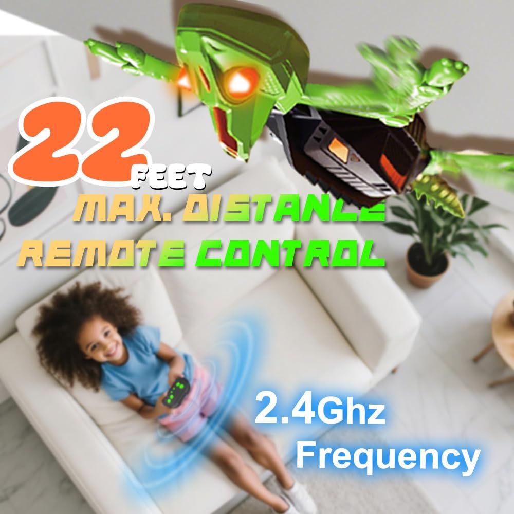 Wall Climbing RC Chameleon Toy for Kids, Rechargeable Remote Control Lizard Toy with LED Eyes, Dual Mode Floor & Wall Driving, Gift for Boys Girls Ages 3+